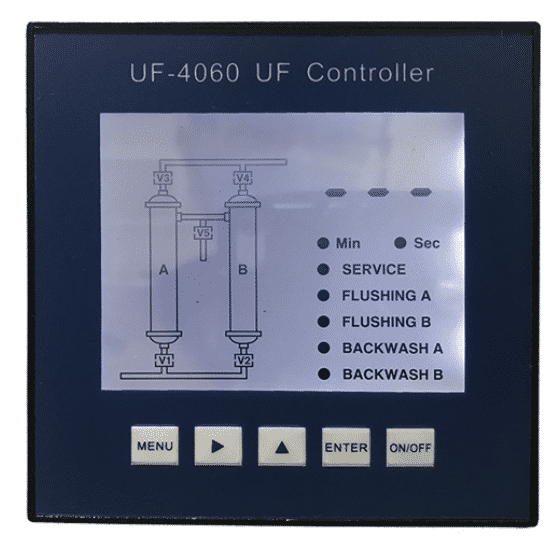 Double-Barreled Automatic Ultrafiltration Water Purification System Controller